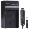 Cargador de coche de batería para cámara digital para Nikon ENEL15 (negro)
