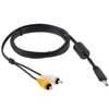 Cable AV para cámara digital para Casio EX-S7 / EX-S10 / EX-S12 / EX-S200 / EX-S28 / S-21 / S-22, longitud: 1,5 m