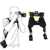 Correa de cinturón de hombro doble rápida segura y rápida para 2 cámaras DSLR (QS-B 1/4 (negro)