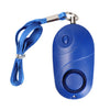 Seguridad de alarma personal con linterna / correa para el cuello (azul)