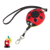 Ladybug Alarma personal, autodefensa defender lobo, mini alarma para niña y niños (rojo)