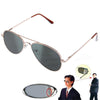 Espejo lateral de gafas de sol reflectantes con protección UV anti-pista