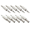 JL0037 Conector de caja de audio de 3.5 mm (10 PC en un paquete, el precio es para 10 PCS) (Plata)