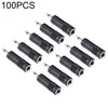 Adaptadores de convertidores de sonido mono de 3,5 mm a 6.35mm (100 PC en un paquete, el precio es para 100 unidades)