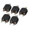 Divisores RCA hembra a macho dual (100 piezas en un paquete, el precio es por 100 piezas)