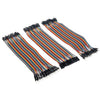 Tablero de pruebas de 40 piezas macho a macho / macho a hembra / hembra a hembra Cable de puente (120 piezas por paquete)