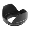 Parasol de lente de 58 mm para cámaras (montaje con tornillo) (negro)