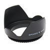 Parasol de lente de 72 mm para cámaras (montaje con tornillo) (negro)