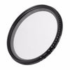 77 mm ND Fader Filtro variable ajustable de densidad neutra Filtro ND 2 a ND 400 (Negro)