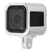 Carcasa Shell CNC Aleación de aluminio jaula protectora con cobertura de seguros para GOPRO HERO5 SESIÓN / SESIÓN DE HERO4 SESIÓN / SESIÓN DE HERO (PLATA)