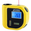 Medidor de distancia ultrasónico CP-3010 con puntero láser, rango: 0.5-18m (amarillo)