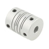 CNC Stepper Motor Acoplamiento flexible Acoplamiento (6x10mm) (Plata)