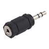Adaptador de audio macho de 3,5 mm a hembra de 2,5 mm (negro)