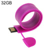 Pulsera de silicona Disco flash USB con memoria de 32 GB (Morado)