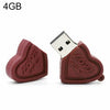 Disco flash USB de 4GB estilo corazones dobles