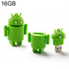 Disco flash USB estilo robot Android de 16 GB (verde)