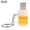 Disco flash USB estilo llavero de cerveza con memoria de 32 GB