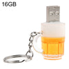 Disco flash USB estilo llavero de cerveza con memoria de 16 GB