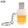 Disco flash USB estilo llavero de cerveza con memoria de 4 GB