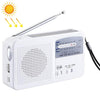 Linterna portátil multifuncional portátil solar / arranque Dynamo LED Linterna con radio AM / FM y cargador de teléfono móvil