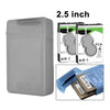 Tanque de almacenamiento HDD de 2,5 pulgadas, compatible con 2 HDD IDE / SATA de 2,5 pulgadas (gris)