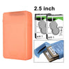 Tanque de almacenamiento HDD de 2,5 pulgadas, compatible con 2 HDD IDE / SATA de 2,5 pulgadas (naranja)