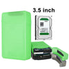 Disco duro de 3,5 pulgadas HDD SATA IDE Caja de almacenamiento de plástico Caja de caja (verde)