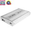 Carcasa externa SATA HDD de alta velocidad de 3,5 pulgadas, compatible con USB 3.0