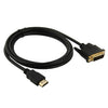 Cable adaptador HDMI (tipo A) macho de 1,8 m a DVI 24 + 1 pin macho