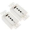 Extensor de placa de pared HDMI Cat5e / 6 de 50 metros (enchufe de la UE) (blanco)
