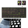 Etiqueta engomada árabe del diseño del teclado del aprendizaje para el teclado del ordenador portátil / de escritorio
