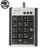 Teclado multifunción USB no sincrónico para ordenador portátil con 19 teclas