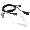 Auriculares transceptores de mano para walkie talkies, enchufe de 3,5 mm + 2,5 mm (negro)