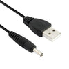 Cable de alimentación USB macho a CC de 3,5 x 1,35 mm, longitud: 50 cm (negro)
