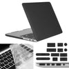 ENKAY para Macbook Pro Retina de 13,3 pulgadas (versión de EE. UU.) / A1425 / A1502 Hat-Prince 3 en 1 Estuche protector de plástico duro esmerilado con protector de teclado y tapón de polvo de puerto (negro)