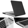 ENKAY para Macbook Pro de 15,4 pulgadas (versión de EE. UU.) / A1286 Hat-Prince 3 en 1 Estuche protector de plástico duro esmerilado con protector de teclado y tapón de polvo de puerto (negro)
