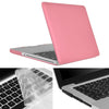 ENKAY para Macbook Pro de 15,4 pulgadas (versión de EE. UU.) / A1286 Hat-Prince 3 en 1 Estuche protector de plástico rígido esmerilado con protector de teclado y tapón de polvo de puerto (rosa)