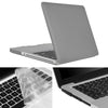 ENKAY para Macbook Pro de 15,4 pulgadas (versión de EE. UU.) / A1286 Hat-Prince 3 en 1 Estuche protector de plástico duro esmerilado con protector de teclado y tapón de polvo de puerto (gris)