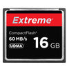 Tarjeta Extreme Compact Flash de 16GB, velocidad de lectura 400X, hasta 60 MB / S (100% de capacidad real)