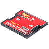 Adaptador de tarjeta de memoria Compact Flash de 2 enchufes Micro SD a CF