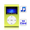 Reproductor de MP3 con ranura para tarjeta TF / Micro SD con pantalla LCD, clip de metal