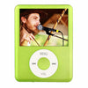 Reproductor MP4 con pantalla TFT de 1,8 pulgadas con ranura para tarjeta TF, grabadora de soporte, radio FM, libro electrónico y calendario (verde)