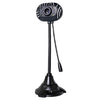 Cámara / Webcam para PC sin controlador USB 2.0 de 5.0 megapíxeles con micrófono y 4 luces LED, longitud del cable: 1.1 m