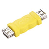 Adaptador USB AF a AF (amarillo)
