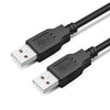 Cable de extensión USB 2.0 AM a AM, longitud: 1,5 m