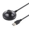 Cable de extensión USB 2.0 AM a AF con base, longitud: 1,5 m (negro)