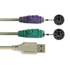 Cable adaptador USB a PS / 2 para teclado y ratón, buena calidad