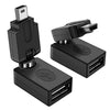 Adaptador USB 2.0 AF de alta calidad a OTG Mini USB, compatible con rotación de 360 grados