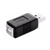 Convertidor de adaptador de impresora USB 2.0 AM a BF (negro)