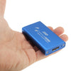 Caja de disco duro SSD a USB 3.0 para disco de estado sólido mSATA de 6 gb / s (azul)